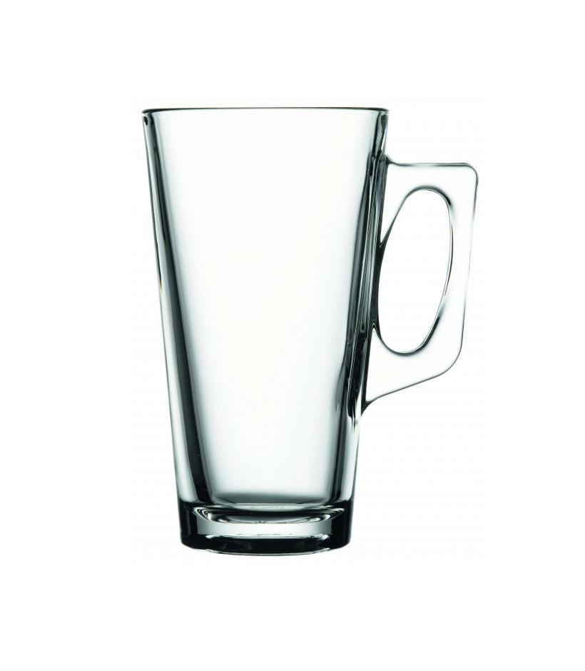 2 Piece Vela Mugs High Quality Glassware Drinking Glasses With Handle 385ml 55249 (Parcel Rate)