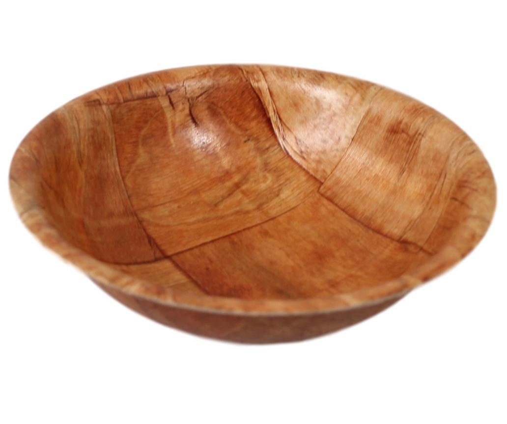 Vintage Style Wooden Design Kitchen Serving Bowl 25 cm 5601 (Parcel Rate)