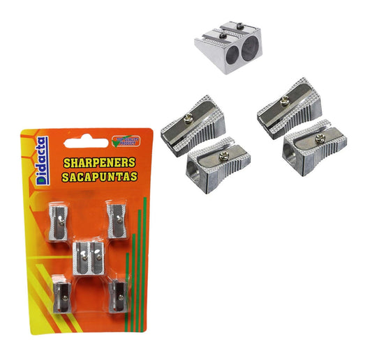 High Quality Steel Pencil Sharpeners School Home Use 5 Pack Sharpeners 5645 (Large Letter Rate)