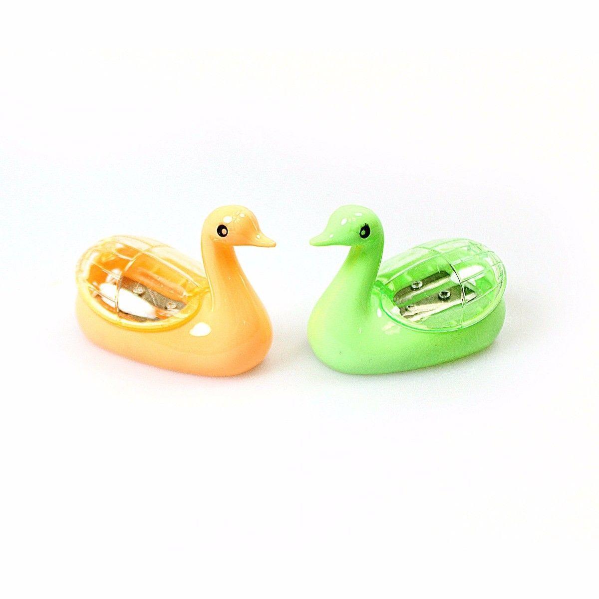 Swan Duck Shaped Pencil Sharpener Assorted Colours 1522 A (Large Letter Rate)