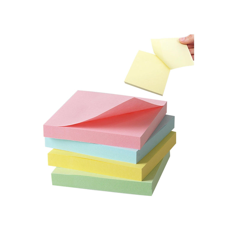 Sticky Notes Memo Block 400 Sheets 76 x 76 mm Assorted Colours 7134 (Parcel Rate)