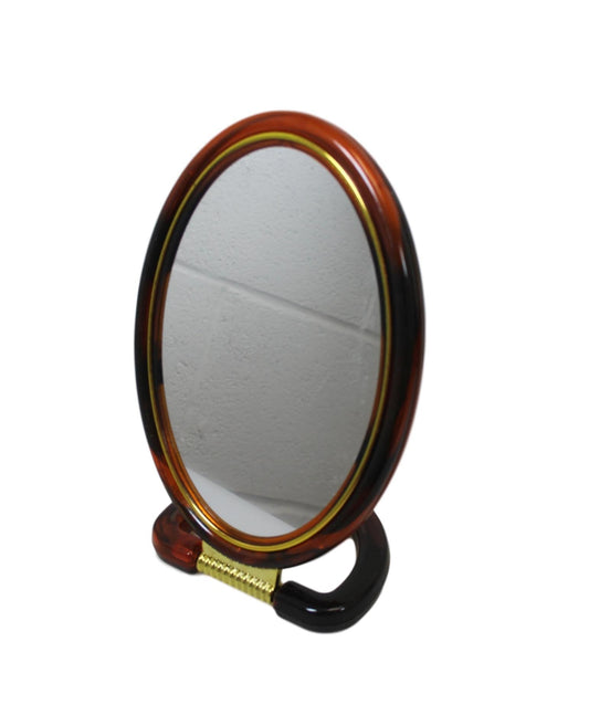 Double Sided Oval Desk Mirror with Stand 17.5cm 5950 A (Large Letter Rate)