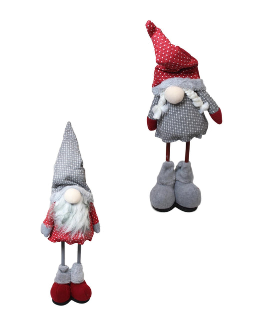 Christmas Festive Fireplace Decorative Gnome 50cm Assorted Designs 59654 (Parcel Rate)