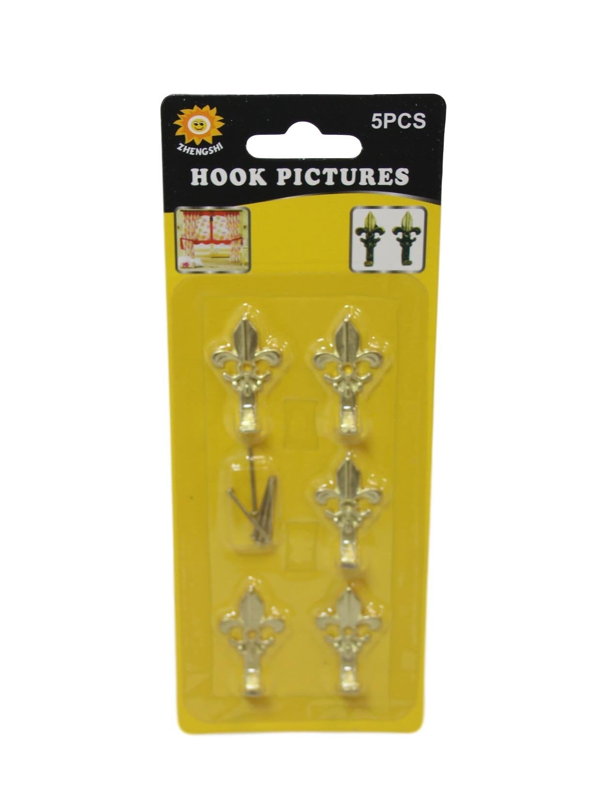 5 Pack Mini Picture Curtain Hooks Bronze Vintage Mini Hooks With Nails 3cm 6003 (Large Letter Rate)