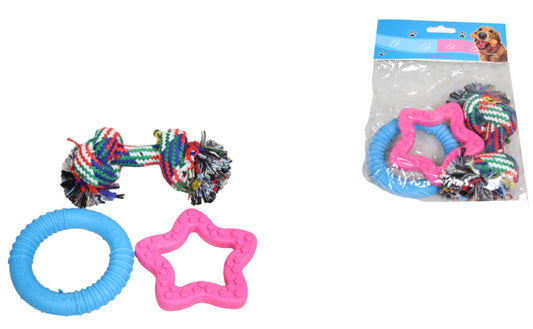 Playful Dog Toys 3 In Pack 6041  (Parcel Rate)