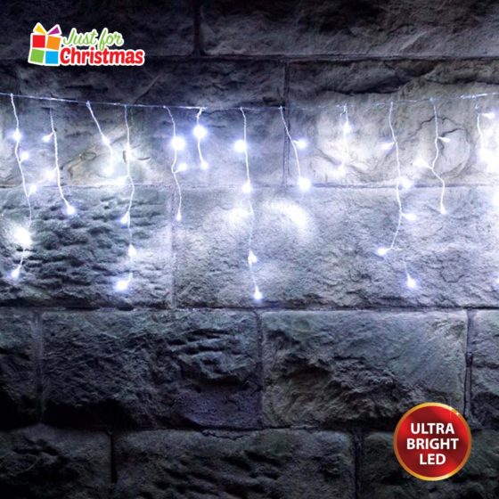 240LED Brilliant Ice White Icicle Lights 6048 (Parcel Rate)