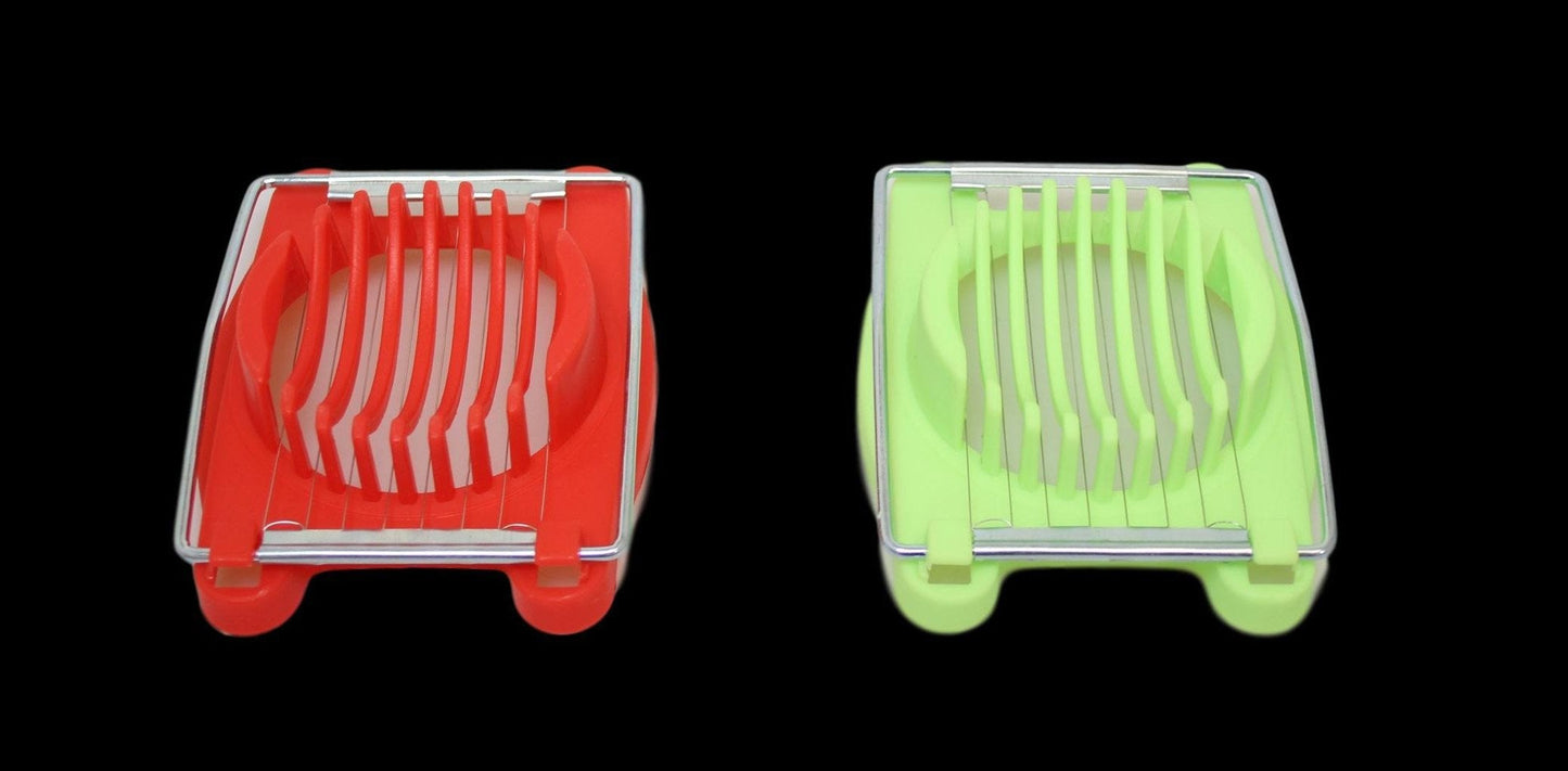 Plastic Egg Slicer 10 x 8 cm Assorted Colours 6210 (Parcel Rate)