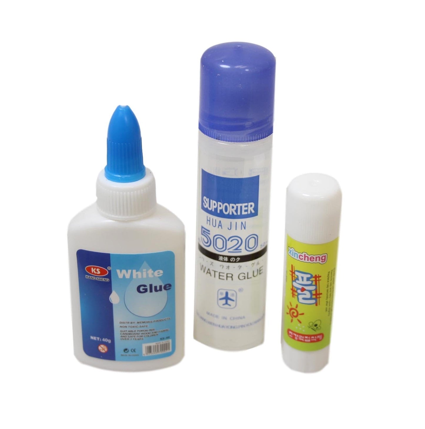 Glue Stick Pack Homeschool Art and Crafts 3 Pack Liquid and Stick Glue 6567 (Parcel Rate)