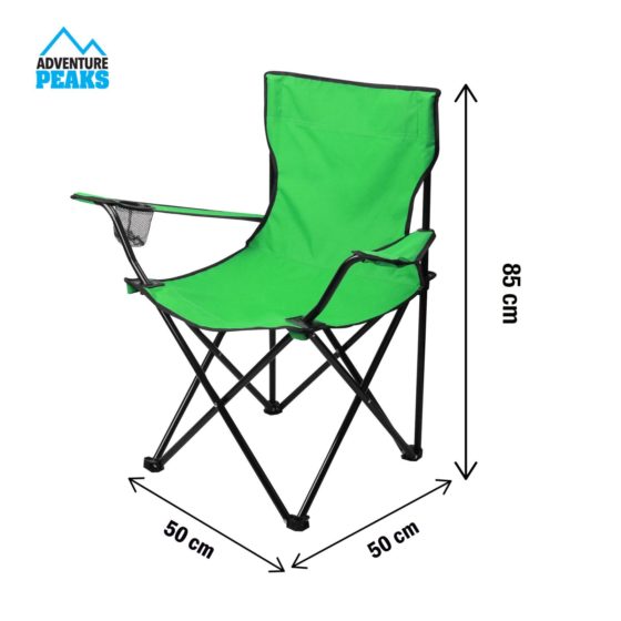 Foldable Camping Chair 50 x 50 x 80 cm Green 6620 (Big Parcel Rate)