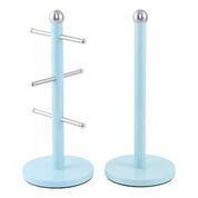 Dainty Kitchen Roll Holder & Mug Tree Skyline Blue 2704 / 6736 A  (Parcel Rate)