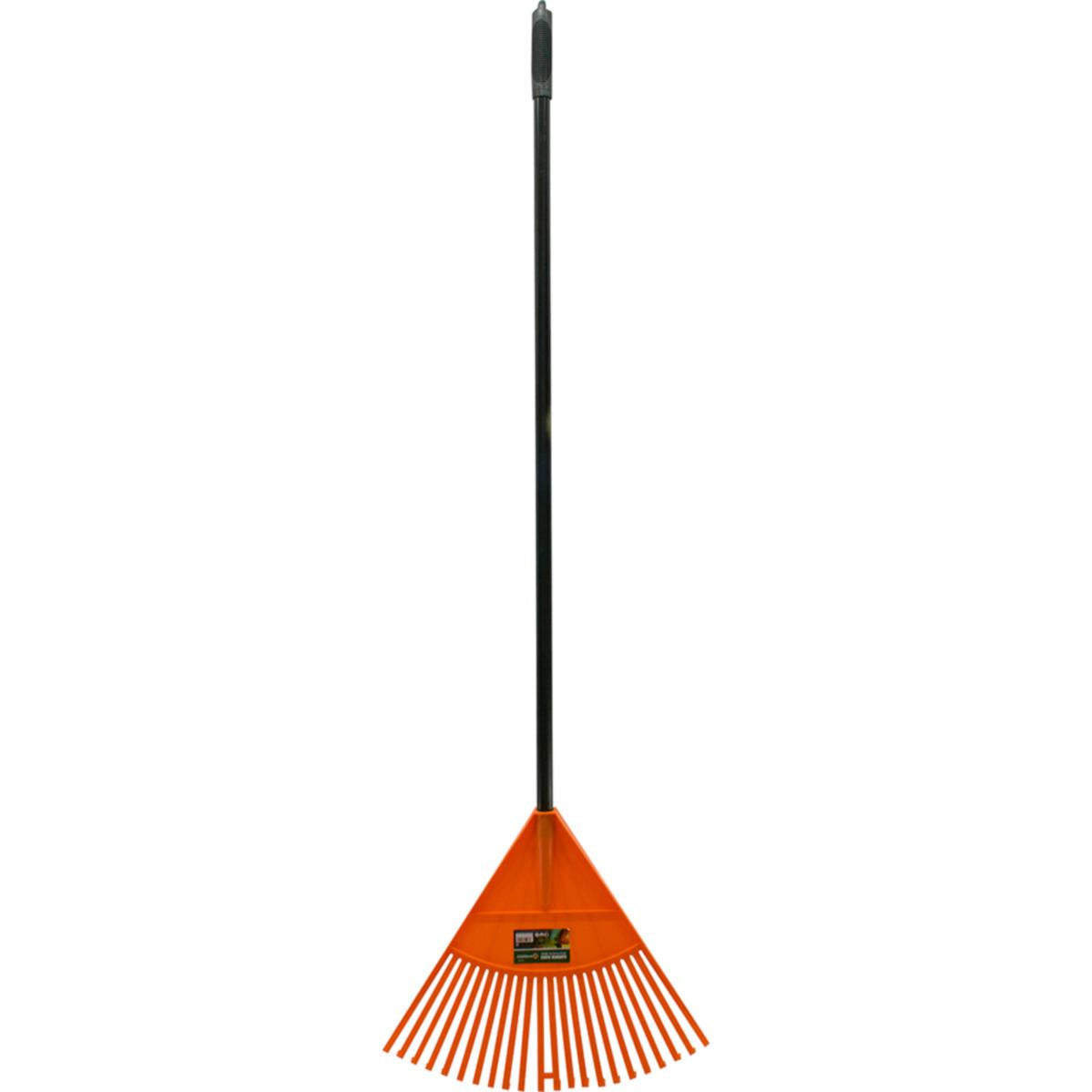 22 Tooth Rake With Handle Orange Plastic Head 70010C (Parcel Rate)