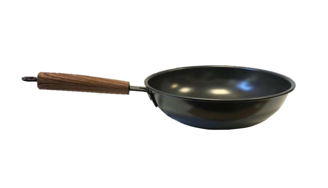 High Wall Non-Stick Flat Base Wok Frying Pan 26cm 7404 (Parcel Rate)