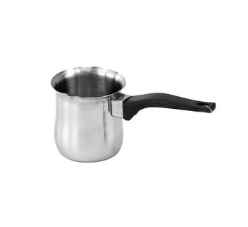 Stainless Steel Turkish Tea Coffee Maker Warmer with Long Handle 170ml 8879 (Parcel Rate)