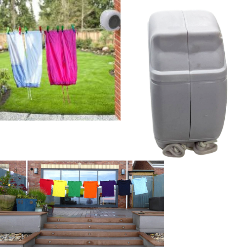 Easy To Install Retractable Garden Washing Line 12 Metre 4855 A (Parcel Rate)