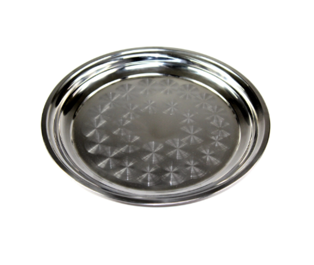 Durane Stainless Steel Round Tray 50 cm 9889 (Big Parcel Rate)