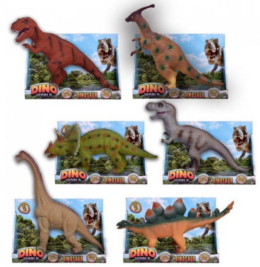 Children's Toy Dinosaur with Sound 40 cm Assorted Dinosaur Designs 1374182 (Parcel Rate)