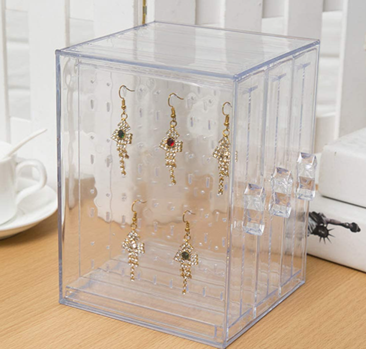 Clear Acrylic Jewellery Box Organiser Display AK731 (Parcel Rate)