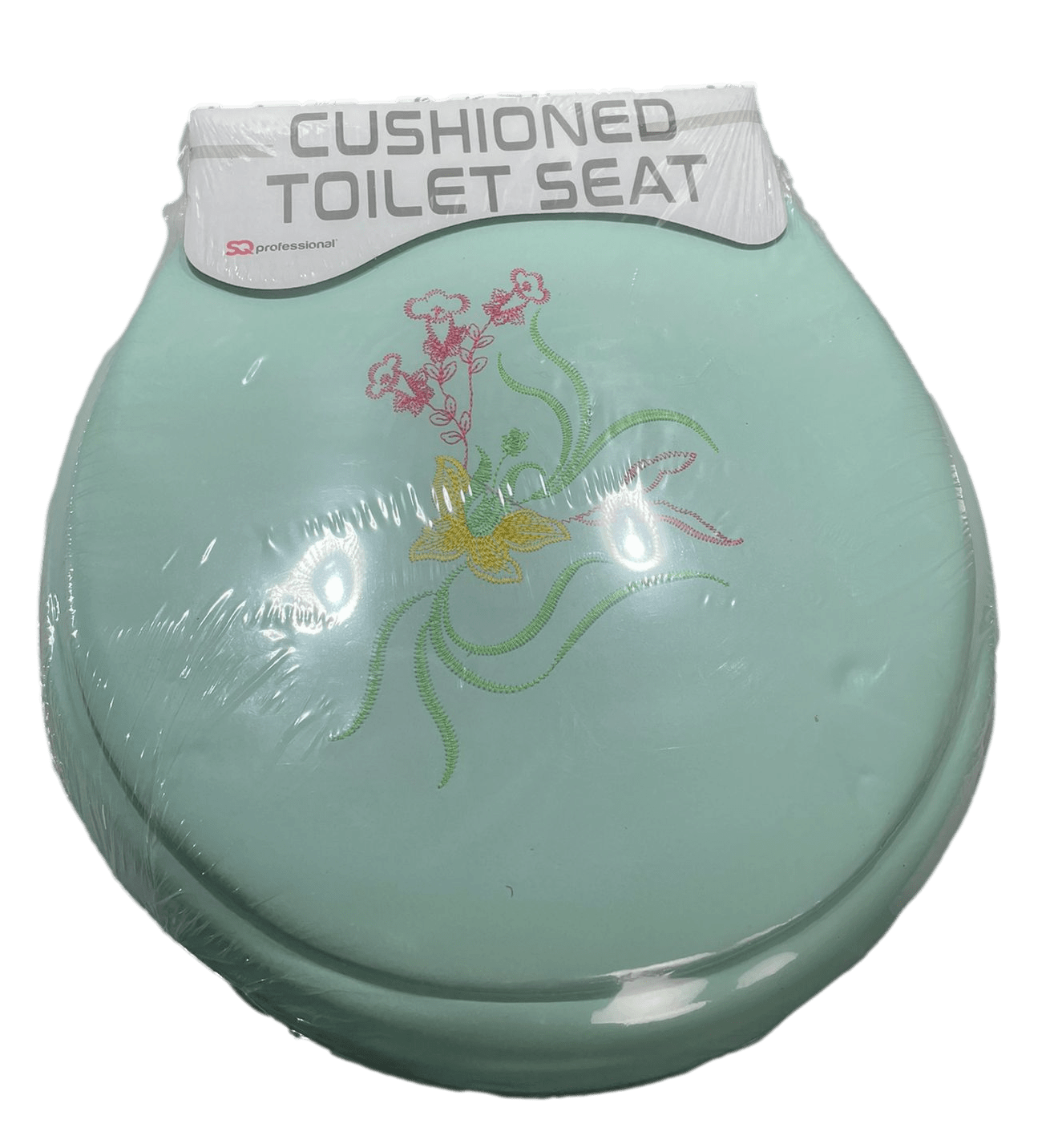 Cushioned Toilet Seat with Embroidery Design Assorted Designs and Colours 2024 (Parcel Rate)