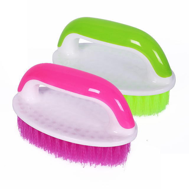 Plastic Cleaning Scrubbing Brush 13 x 8 cm Assorted Colours 6846 (Parcel Rate)