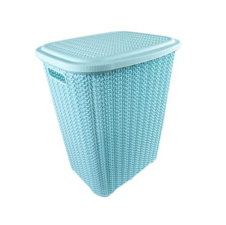 Saral Knit Laundry Basket Rattan Style Indoor Kitchen Bedroom Basket 54 Litre S8001/9346 (Big Parcel Rate)