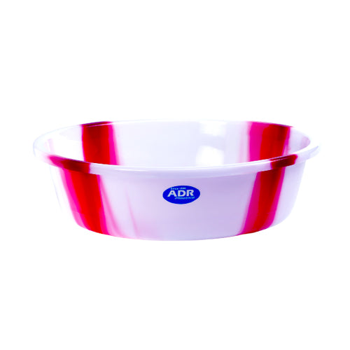 16' Plastic Washing Bowl Basin Tie Dye Print Assorted Colours MX4077 A (Parcel Rate)