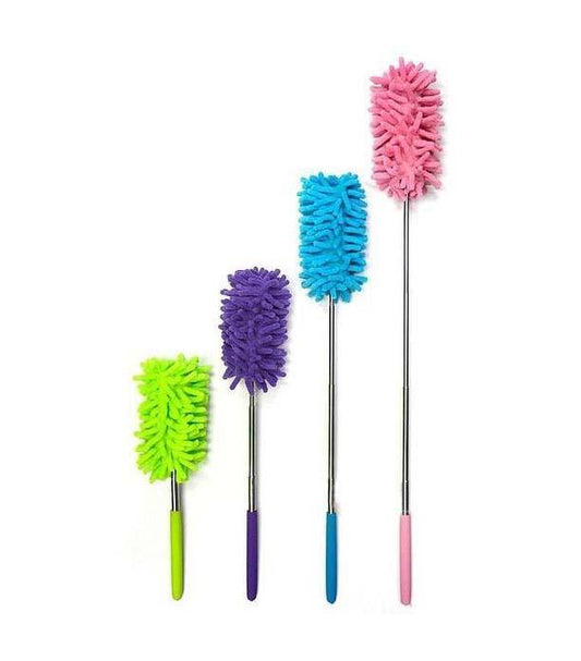 Extendable Telescopic Microfibre Cleaning Duster 25-75cm Assorted Colours 4534 (Parcel Rate)