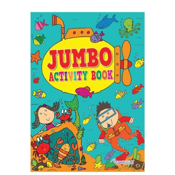 Jumbo Activity Book 1 & 2 27 x 20 x 0.7 cm Assorted Designs P2152 (Parcel Rate)