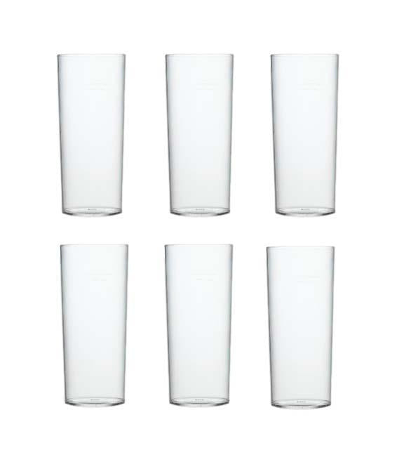 Long Plastic Tumblers Pack of 6 SK3081 (Parcel Rate)