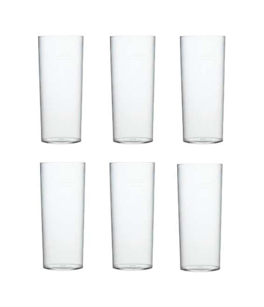 Long Plastic Tumblers Pack of 6 SK3081 (Parcel Rate)