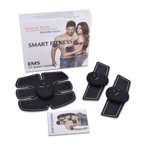 EMS Remote 8 Pack Control Abdominal Muscle Trainer Smart Body Building Fitness 5281 (Parcel Rate)