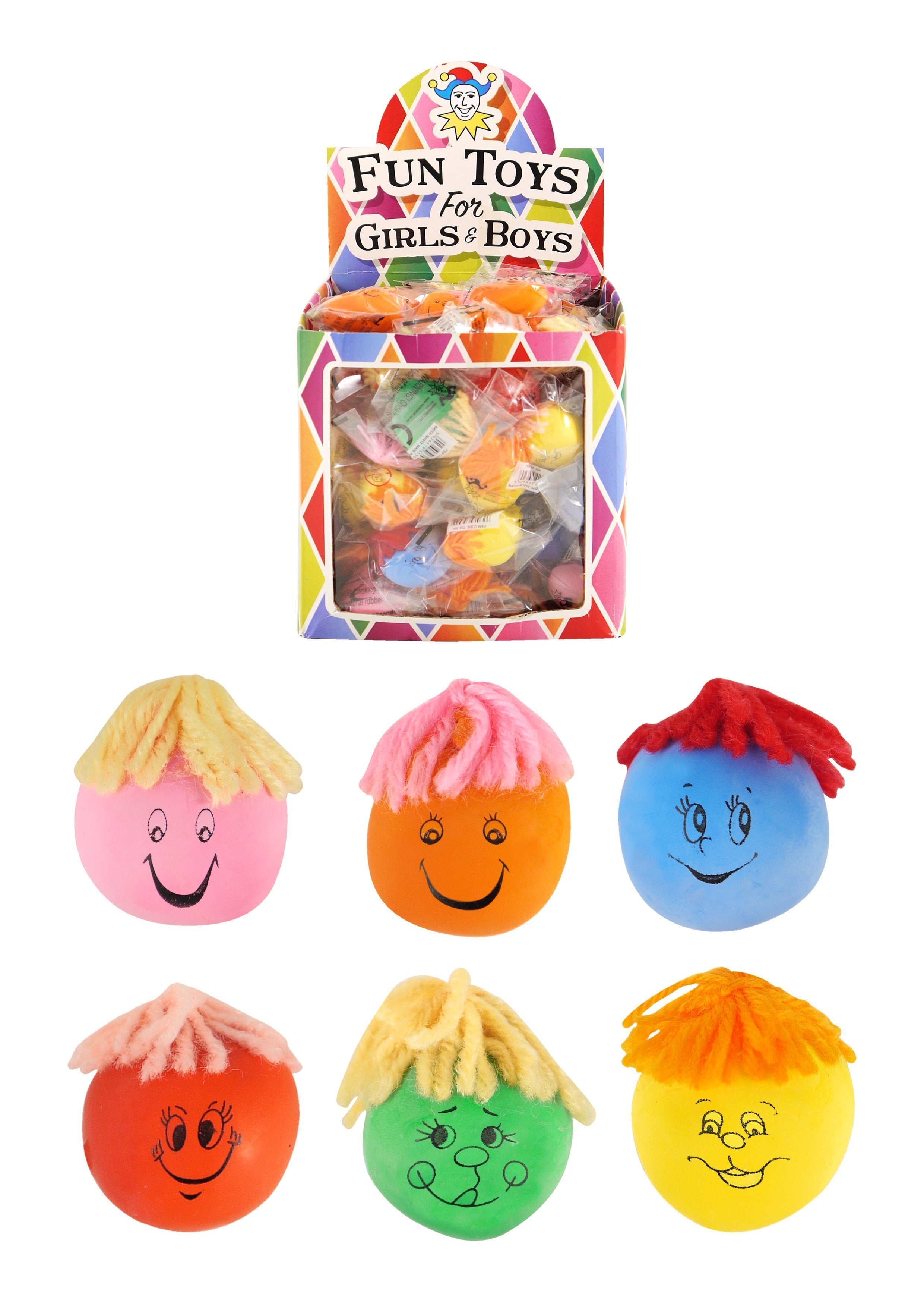 Children s Toy Stress Relief Moody Squeeze Face 3 4cm Assorted Colours C3 M8W Manchester Wholesale