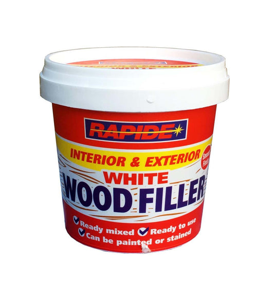 Rapide Interior & Exterior White Wood Filler 470g 7158 (Parcel Rate)