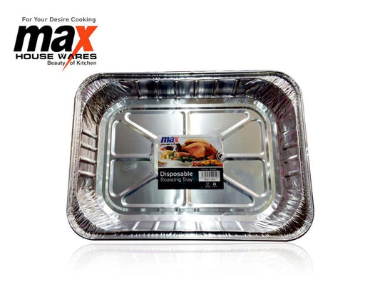 Disposable Rectangular Aluminium Foil Roasting Tray MX6002 (Parcel Rate)