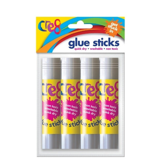 Cre8 Glue Sticks 10g Pack of 4 P2908 (Large Letter Rate)