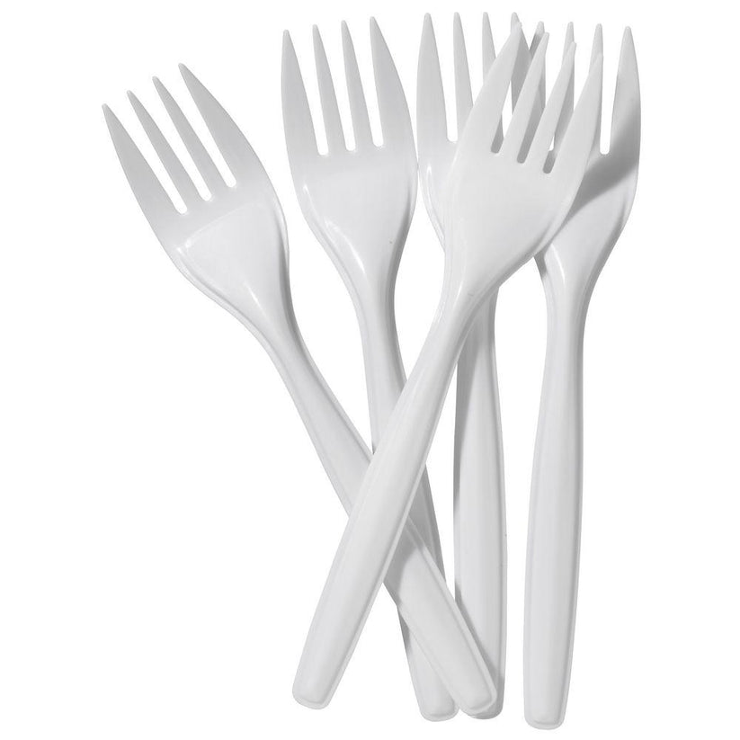 Plastic Disposable Forks 100Pcs MX7052 (Parcel Rate)p