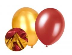 Red & Gold Metallic Balloons Party Birthday 10pk P2716 (Large Letter Rate)