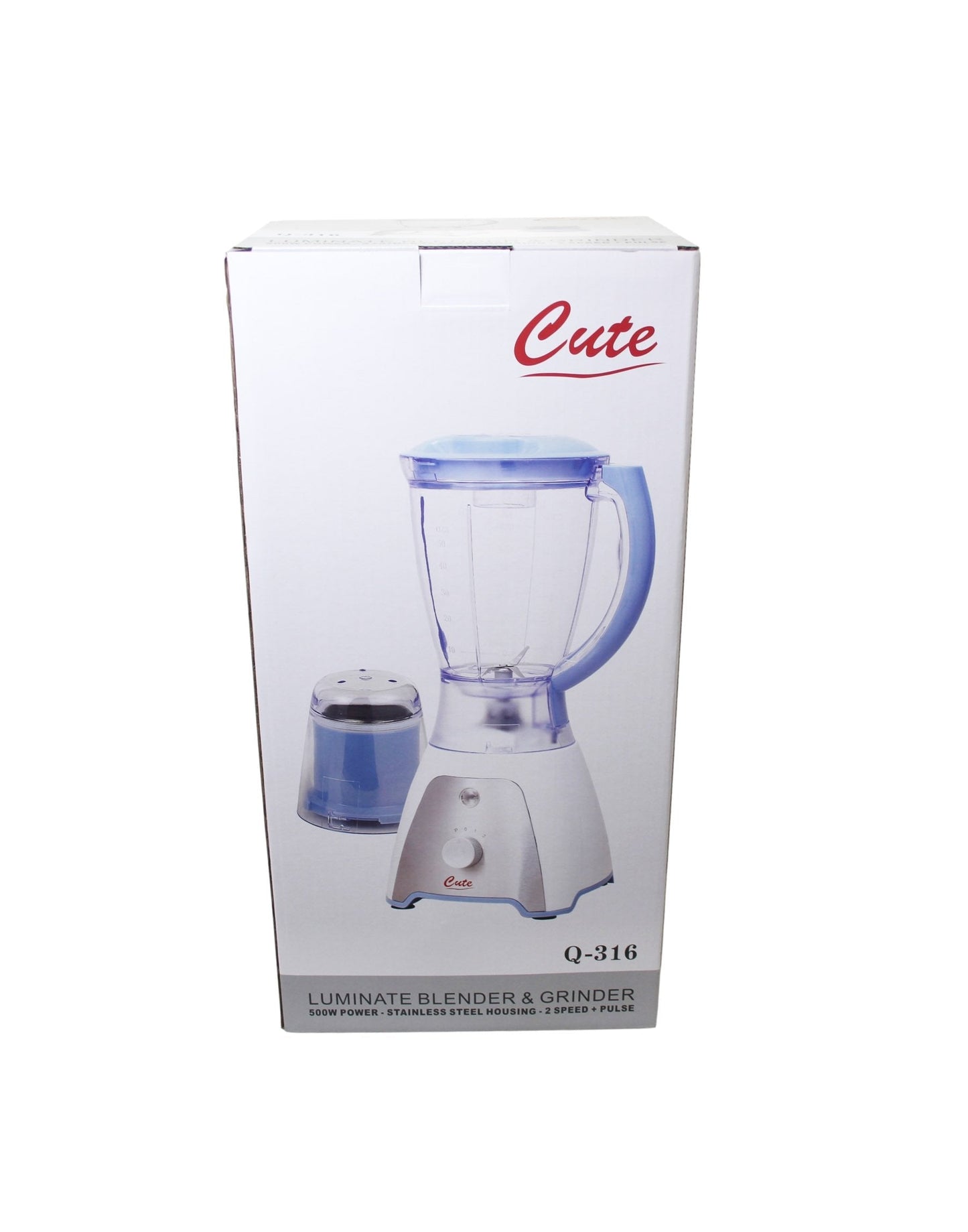 Cute Luminate Blender and Grinder 500W Power 2 Speed + Pulse Q316 (Parcel Rate)