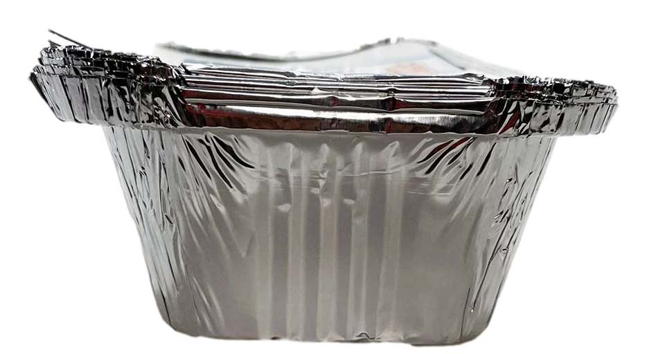 Pack Of 5 Aluminium Containers & Lids Kitchen Home Outdoors SK1103 (Parcel Rate)