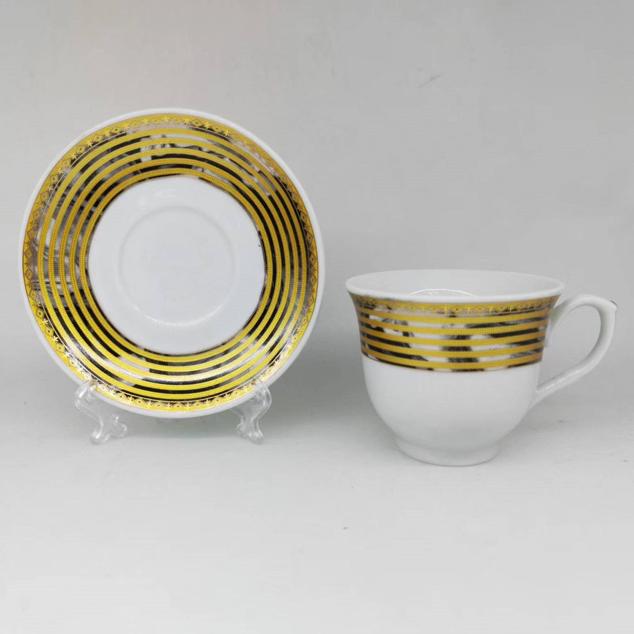 Durane Tea Coffee Cup Set of 12 Kea Linear 10190 (Parcel Plus Rate)