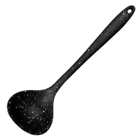 Silicone Ladle 8.5 x 29.5 cm Speckled Black 10201 (Parcel Rate)