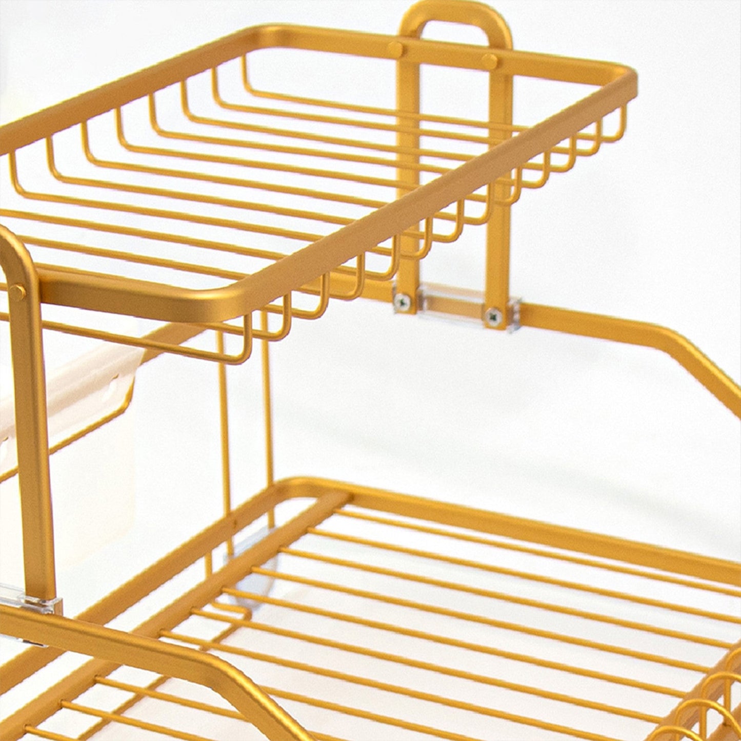 Durane Aluminium Dish Drainer Rack 47.5 x 35 x 28 cm Copper Yellow 10583 (Parcel Rate)