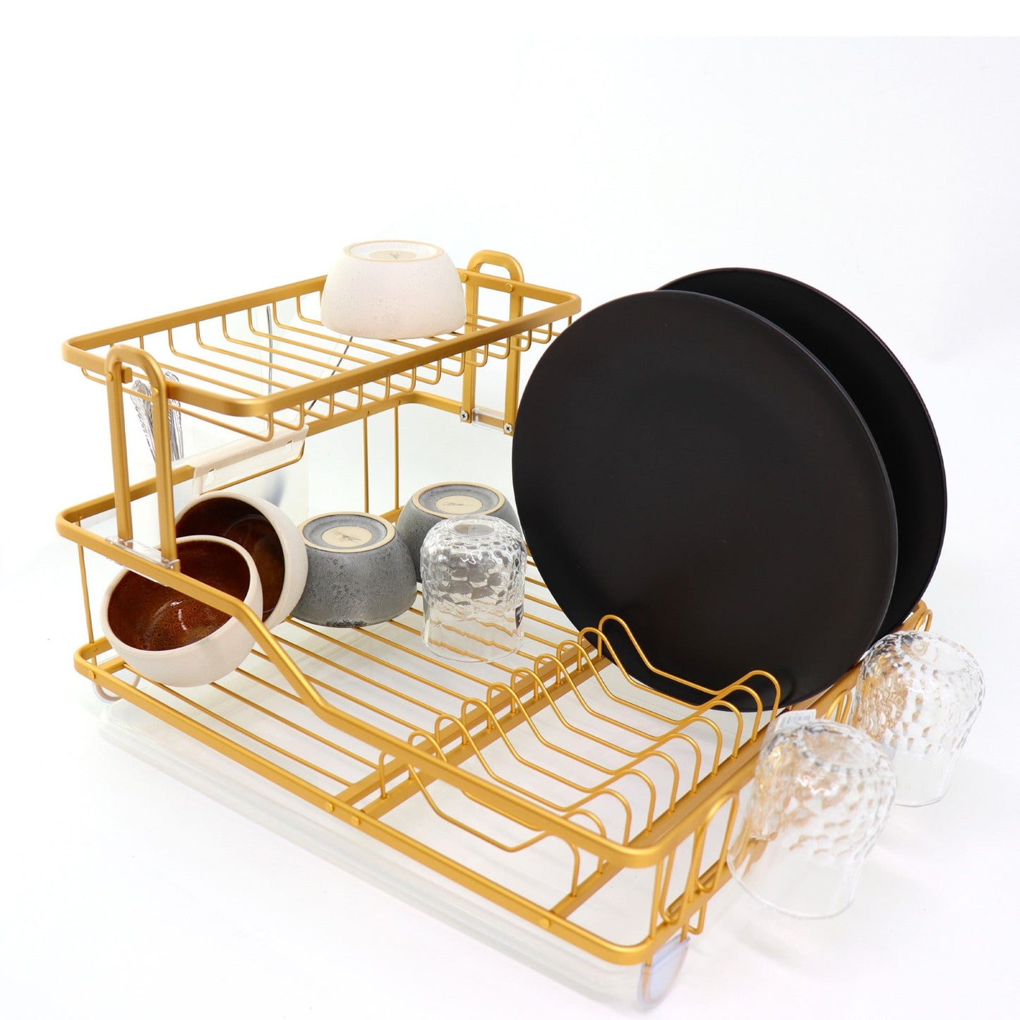 Durane Aluminium Dish Drainer Rack 47.5 x 35 x 28 cm Copper Yellow 10583 (Parcel Rate)