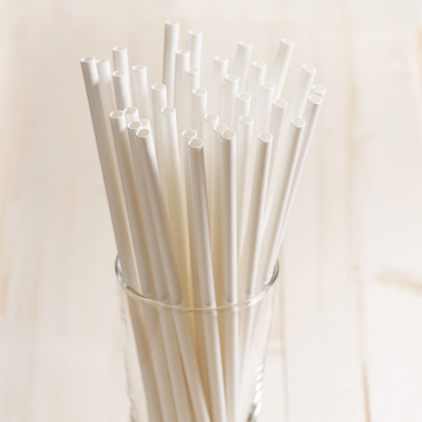 Durane Eco Paper Drinking Straws 6 x 197 mm Pack of 100 White 10811 (Parcel Rate)