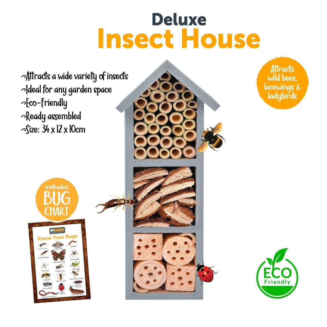 Eco Friendly Deluxe Insect House 1120 (Parcel Rate)