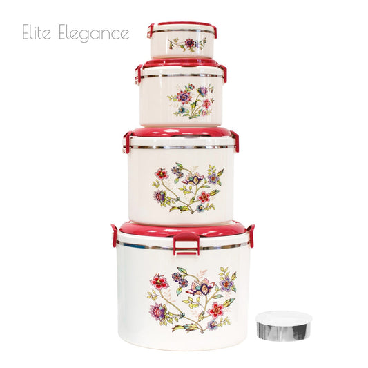 SQ Elite Elegance Hot Pot Set 5pc White 2323 (Big Parcel Rate)