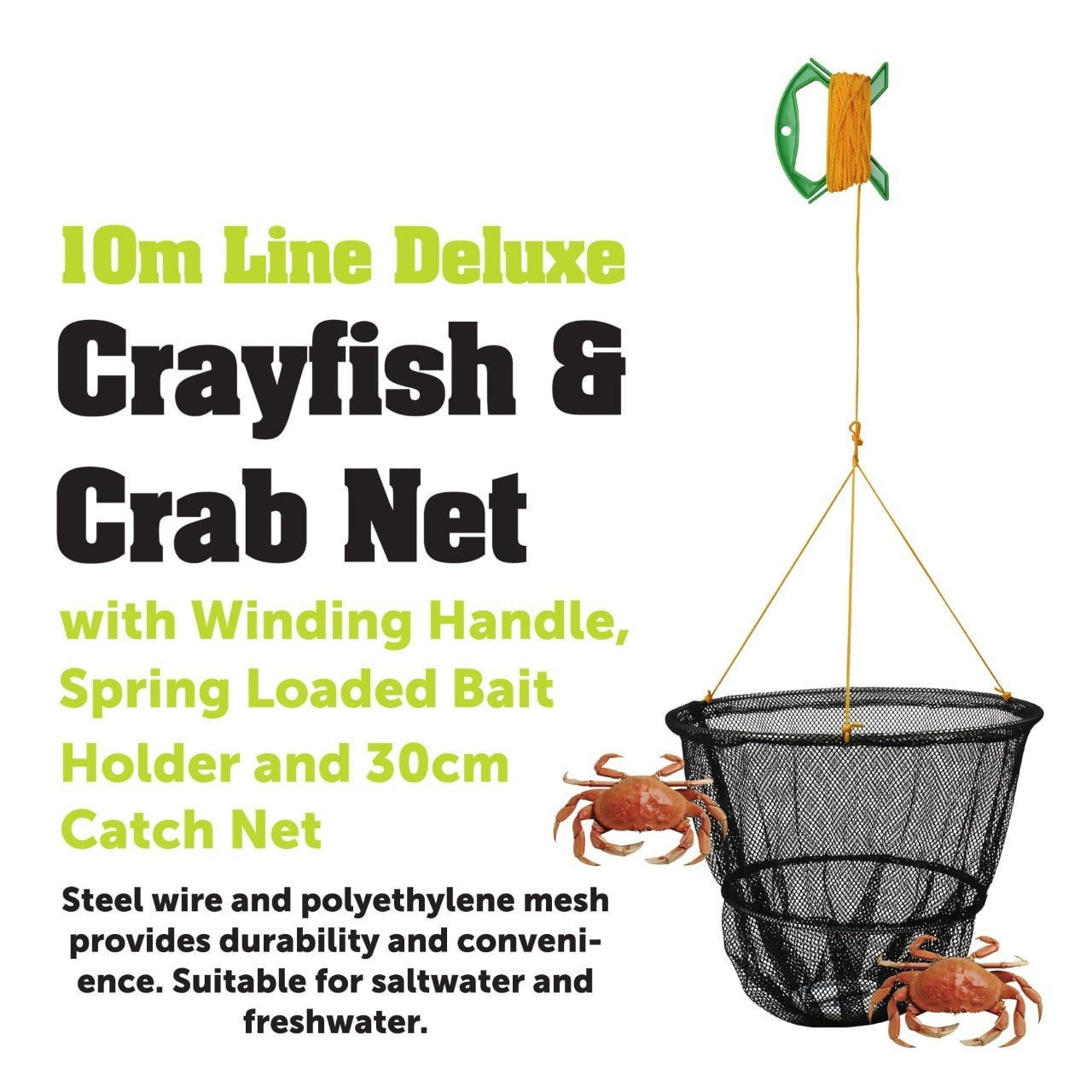 10m Deluxe Crayfish & Crab Net 6609 (Parcel Rate)