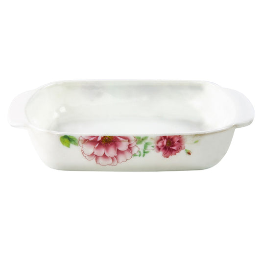 Opal Glass Serving Dish Snack Bowl Laura 20x20x4cm 8328 (Parcel Rate)